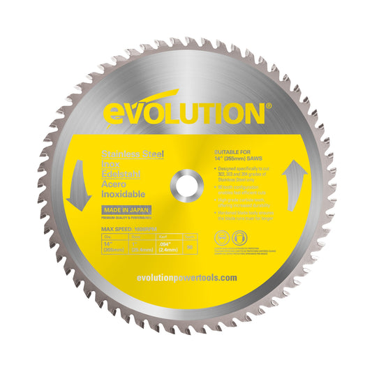 Evolution 14-in 90-Tooth Tungsten Carbide-tipped Steel Chop Saw Blade 14BLADESSN