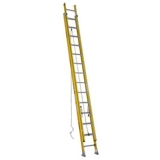 Werner D7100-2 28-ft Fiberglass Type 1aa- 375-lb Load Capacity Extension Ladder D7128-2