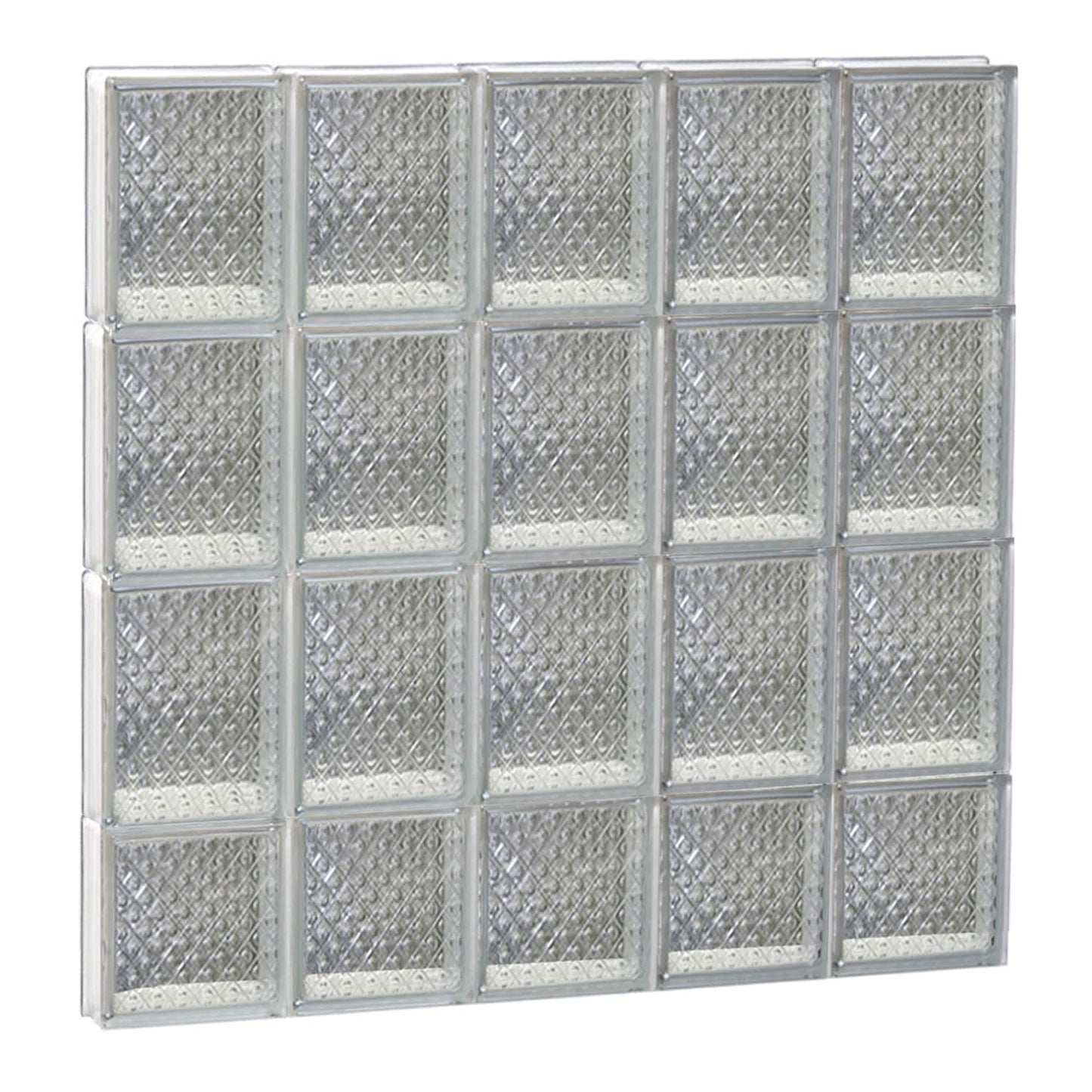 REDI2SET Diamond Glass Frameless Replacement Glass Block Window