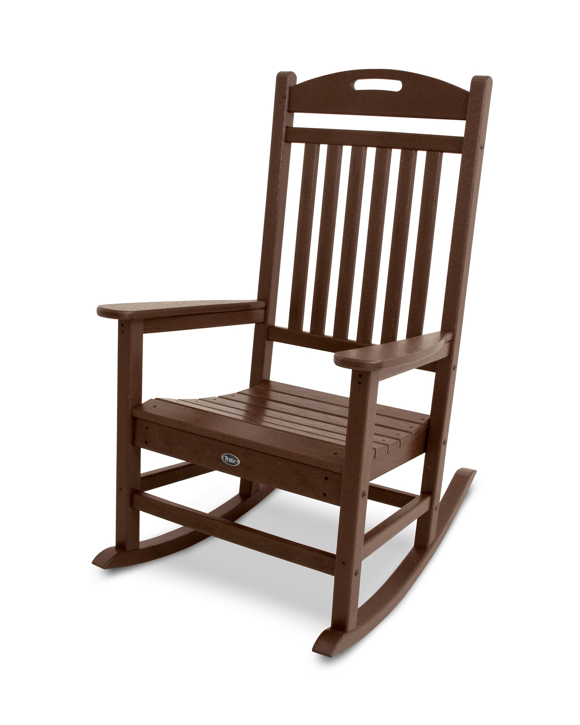 Trex Outdoor Furniture Yacht Club Vintage Lantern HDPE Frame Rocking Chair with Slat Seat