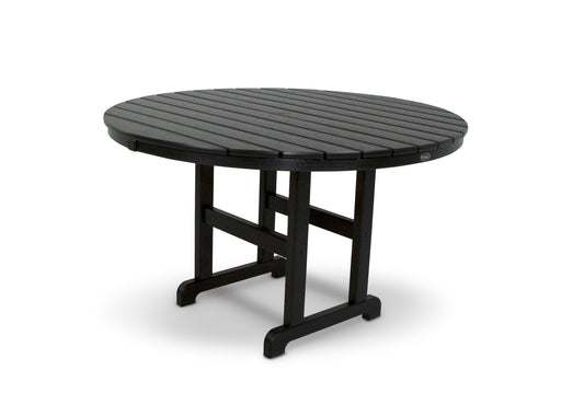 Trex Outdoor Furniture Monterey Bay Round Outdoor Dining Table 48.0-in W x 48.0-in L with Umbrella Hole