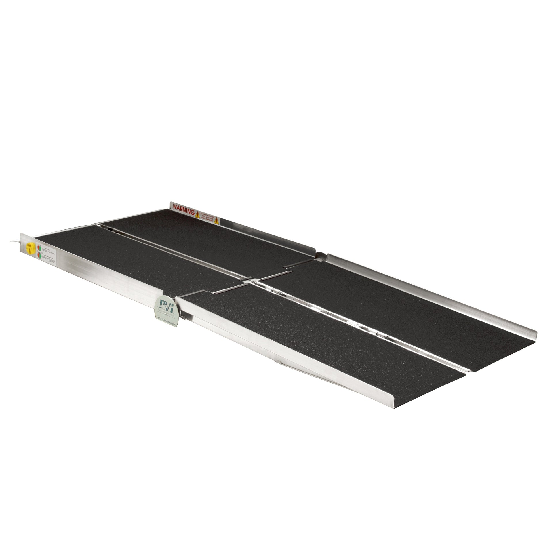 Prairie View Industries Multifold 8-ft x 30-in Aluminum Folding Entryway Wheelchair Ramp ADA Compliant