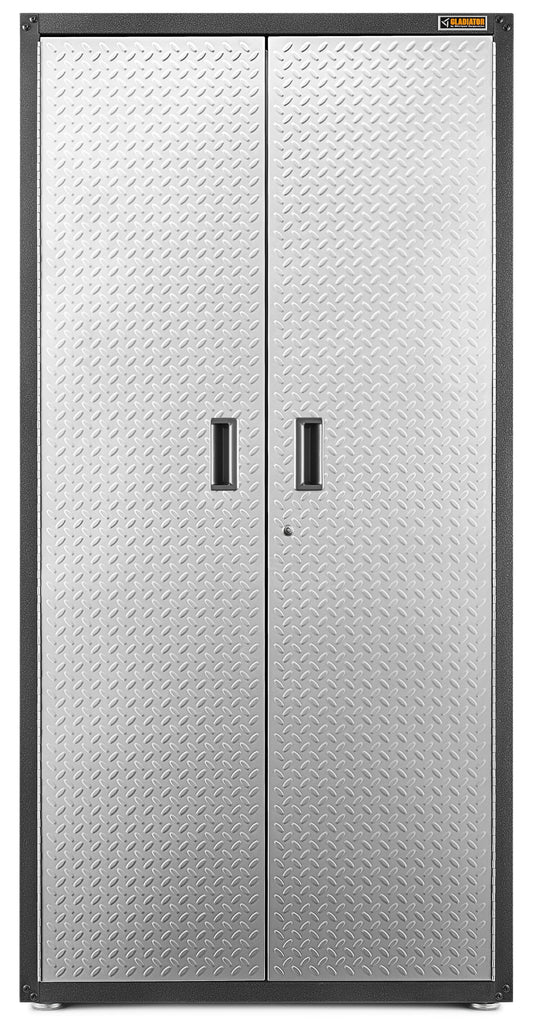 Gladiator Ready-to-Assemble Large GearBox 36-in W x 72-in H x 18-in D Freestanding or wall-mounted Steel Garage Cabinet in Gray