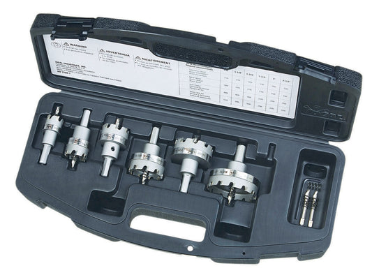 IDEAL Carbide-tipped Arbored Hole Saw Set (8-Piece) with Hard Case 36-314