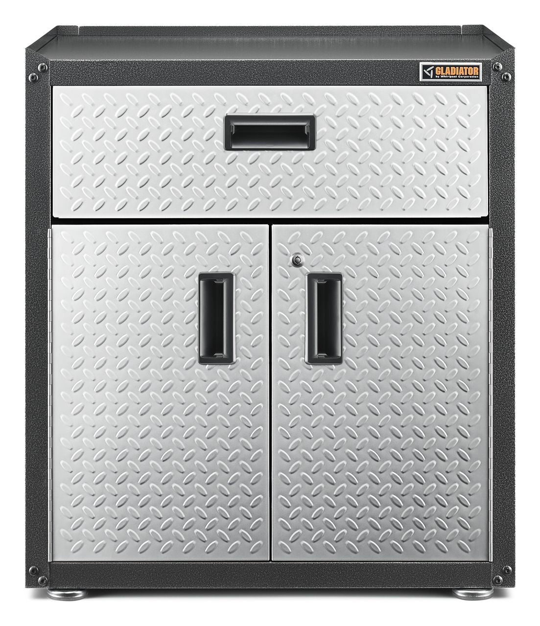 Gladiator Ready-to-Assemble 3/4 Door GearBox 28-in W x 31-in H x 18-in D Freestanding Steel Garage Cabinet in Gray