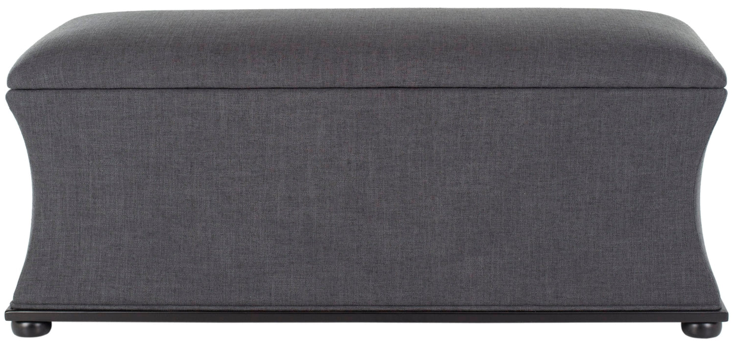 Safavieh Aroura Casual Gray Storage Bench with Storage 36.2-in x 18.5-in x 20.5-in