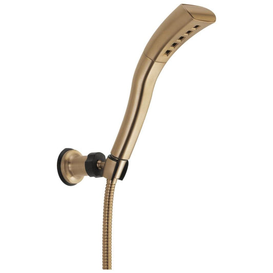 Delta Universal Showering Components 1.0 -Spray Champagne Bronze 2.34-in Rectangle Handheld Shower Head 1.75 GPM