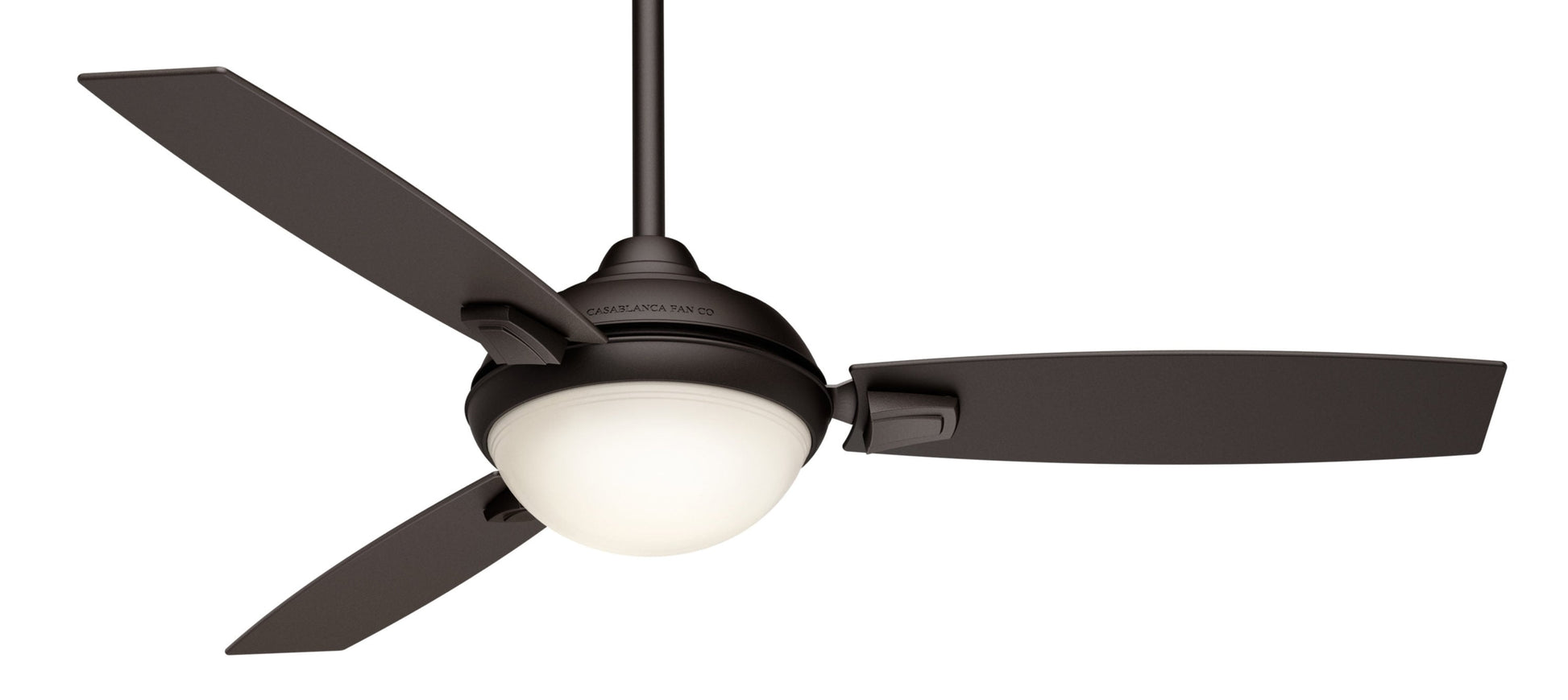 Casablanca Verse 54-in Maiden Bronze with Espresso/Maiden Bronze Plastic Blades Integrated LED Covered Outdoor Downrod or Flush Mount Ceiling Fan With Light 3 -Blade