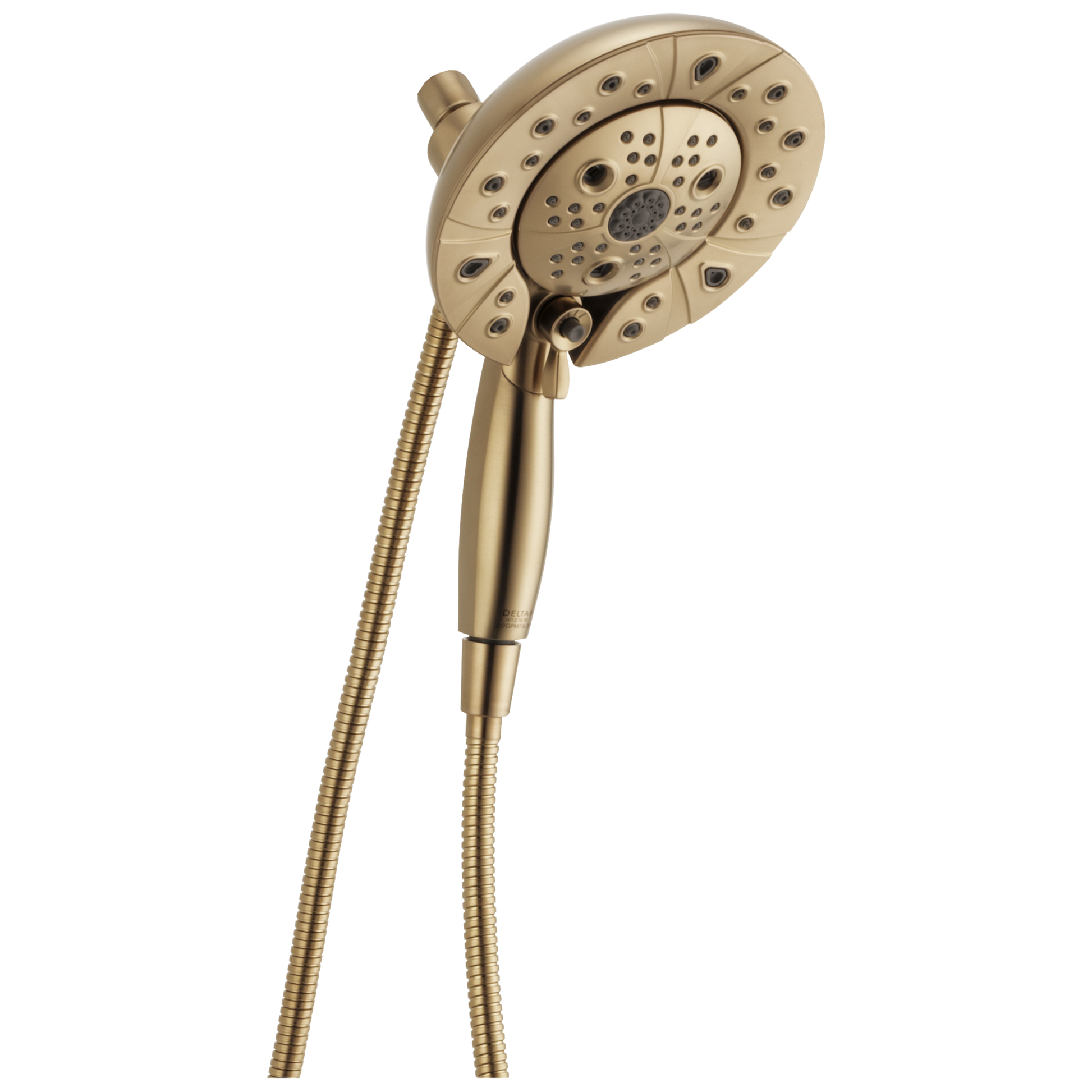 Delta Universal Showering Components 5.0 -Spray Champagne Bronze 6.8750-in Round Shower Head with Handheld Combo 1.75 GPM