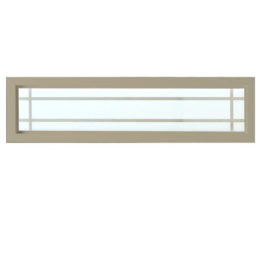Hy-Lite Prairie Decorative Glass Tan Rectangle Accent Window