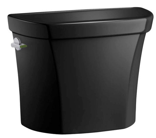 KOHLER Wellworth Black black 1.6 -GPF Single -Flush High Efficiency Toilet Tank