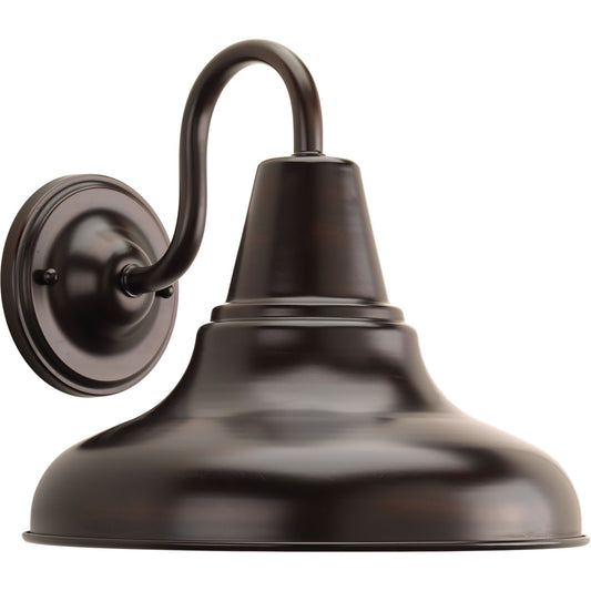 Progress Lighting District 1 -Light 10.5-in H Antique Bronze Hardwired Outdoor Wall Light