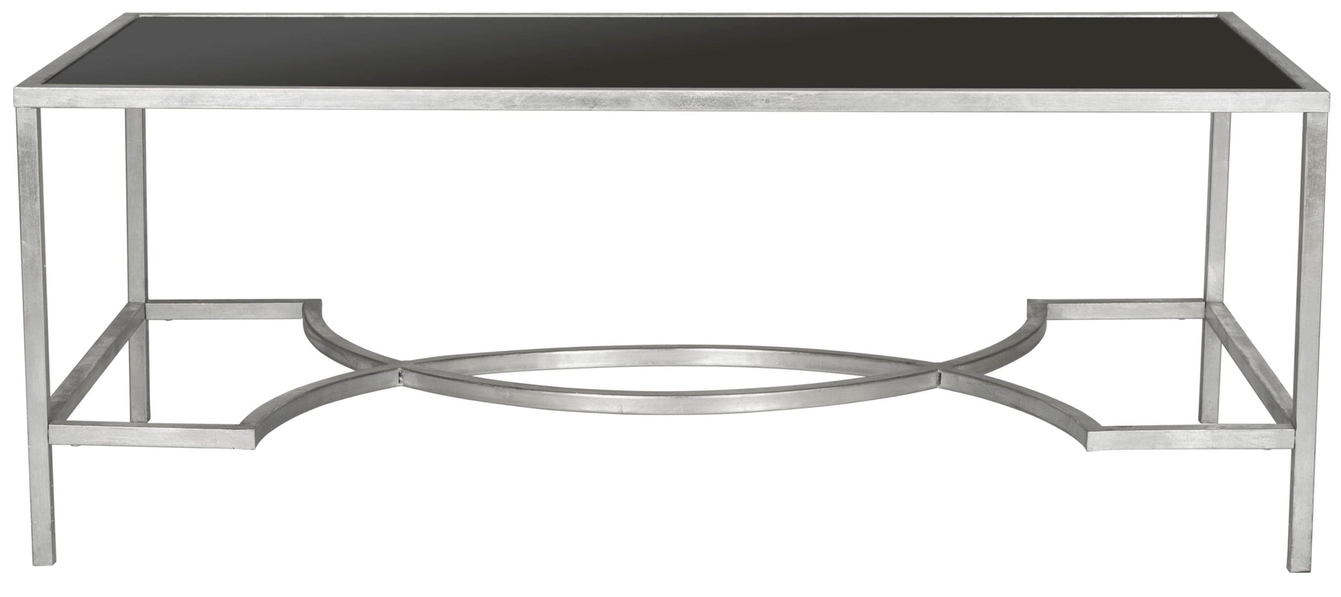 Safavieh Modern Glass Black 48.0-in W x 18.0-in H Coffee Table