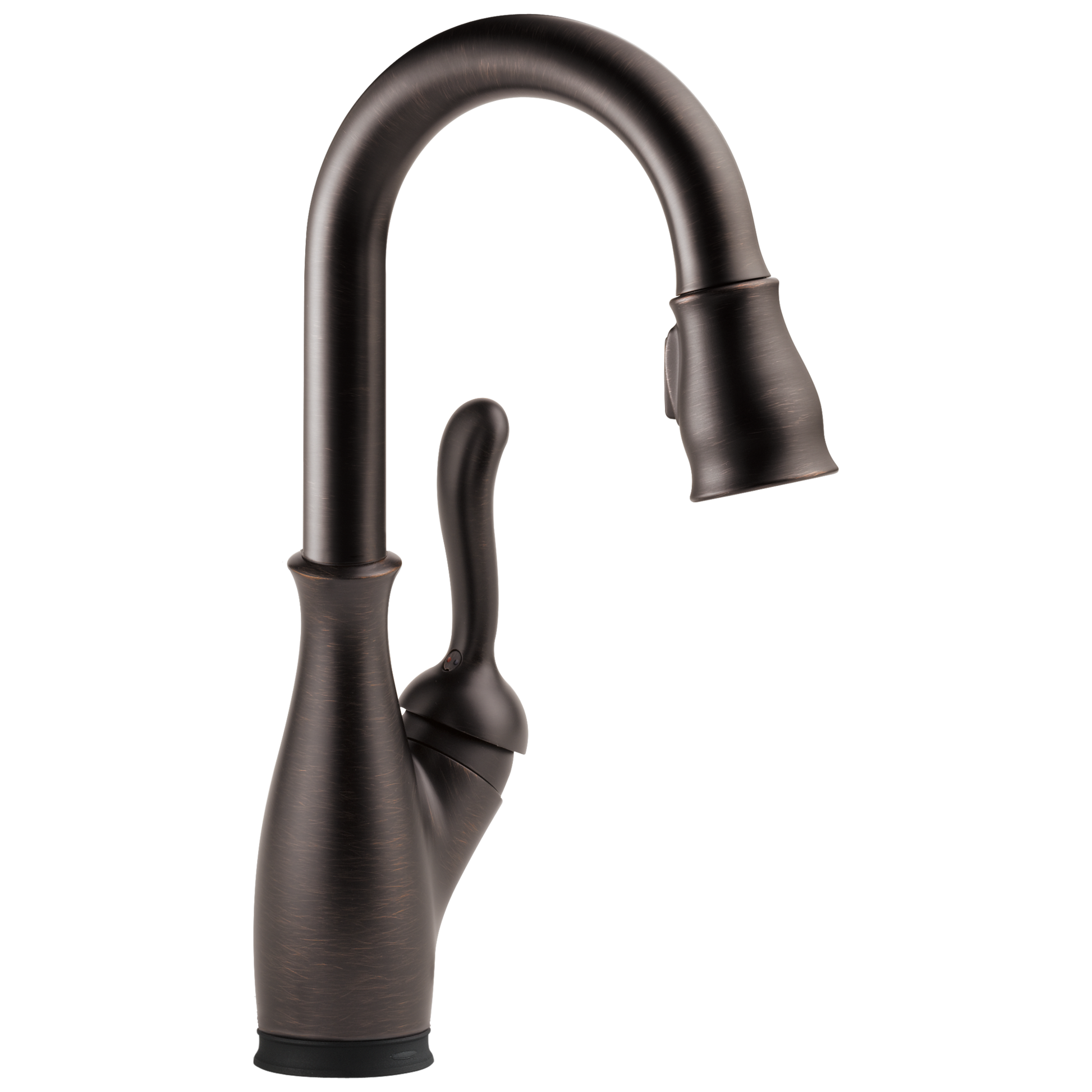Delta Leland Venetian Bronze Single Handle Deck-mount Touchless Bar and Prep Kitchen Faucet with Sprayer