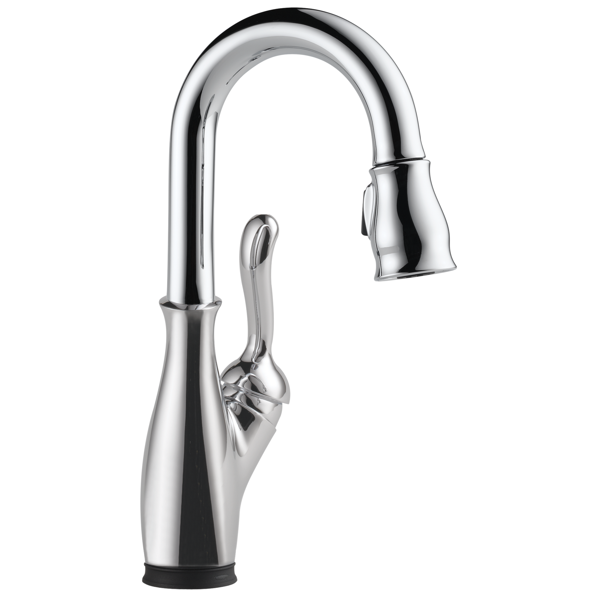 Delta Leland Chrome Single Handle Deck-mount Touchless Bar and Prep Kitchen Faucet with Sprayer