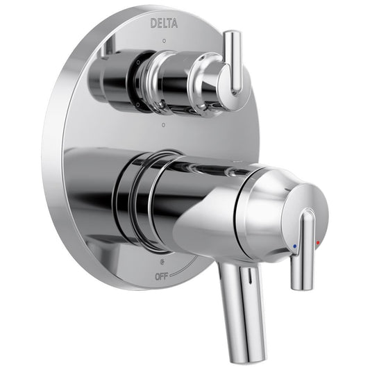Delta Trinsic Chrome 4.938-in Universal Bathtub/Shower Shower mixer 0.5-in -ID