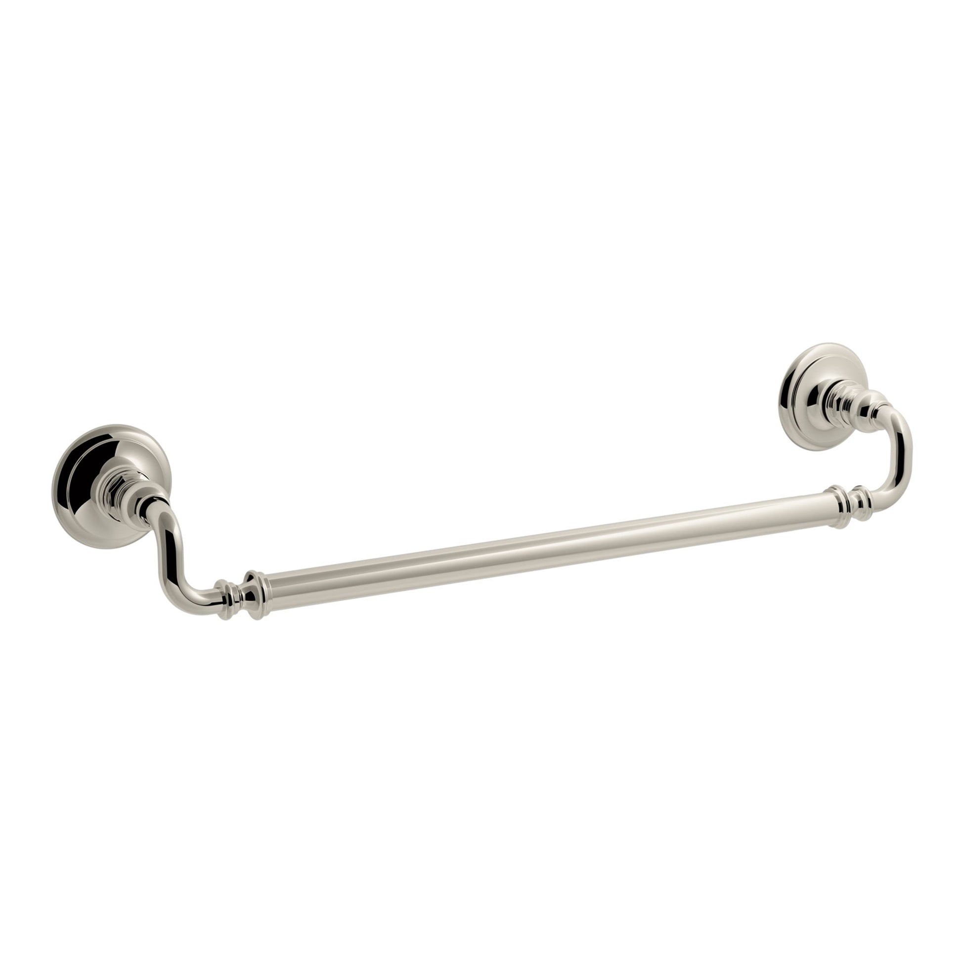 KOHLER Artifacts 21-in Vibrant Polished Nickel Wall mount Single Towel Bar