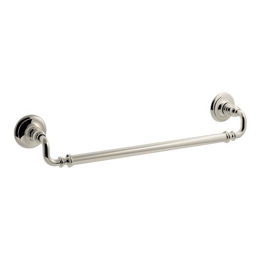 KOHLER Artifacts 21-in Vibrant Polished Nickel Wall mount Single Towel Bar