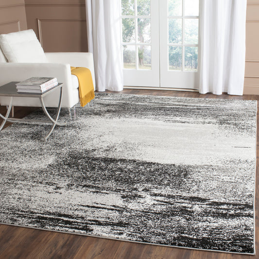 Safavieh Adirondack Zayne 12 x 18 (ft) Loomed Polyester/Polypropylene Silver/Multi Rectangular Indoor Abstract Industrial Spot Clean Only Area rug