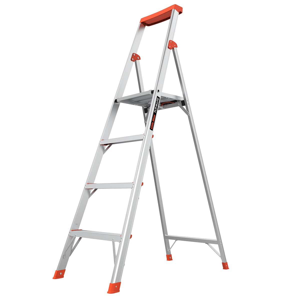 Little Giant Ladders Flip-N-Lite M6 6-ft Aluminum Type 1a- 300-lb Load Capacity Platform Step Ladder 15270-001