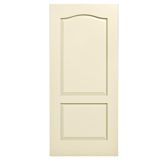 RELIABILT 28-in x 80-in Cream-n-Sugar 2-panel Textured Hollow core Prefinished Molded composite Slab Door