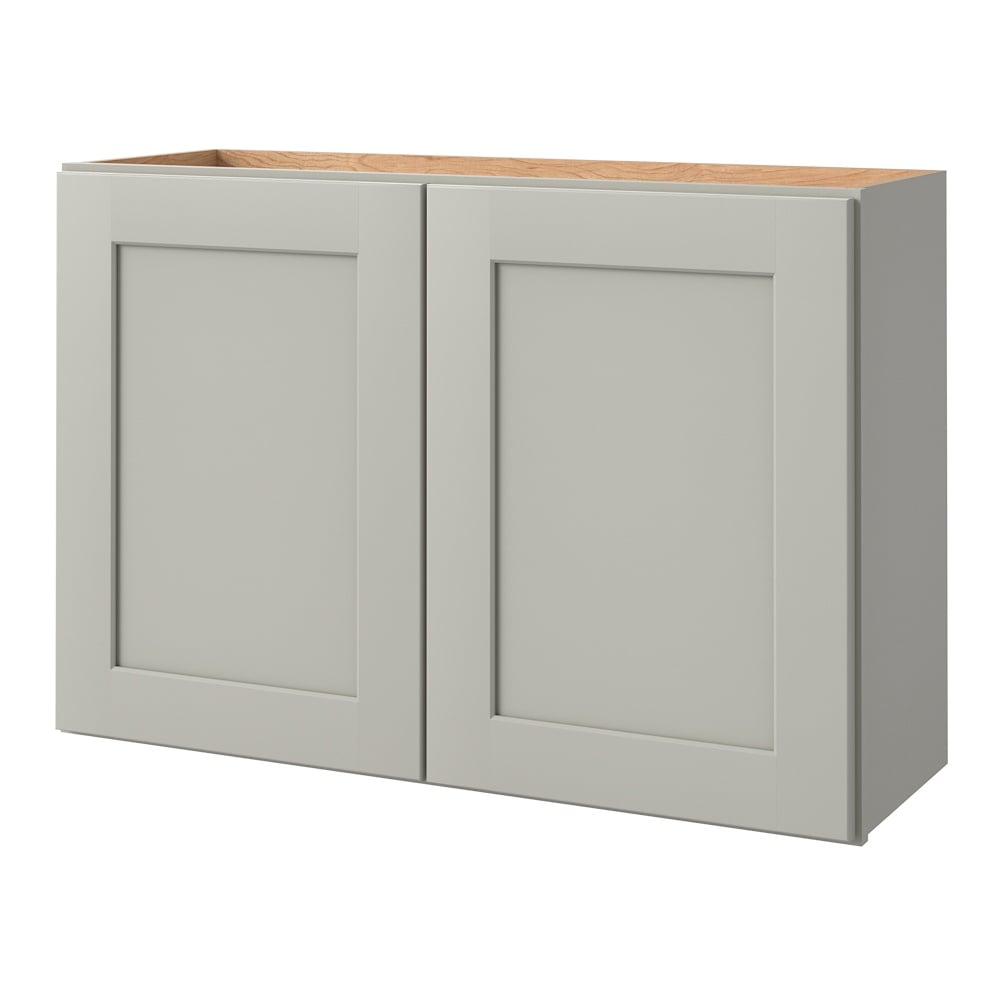 allen + roth Stonewall 36-in W x 24-in H x 12-in D Stone Wall Fully Assembled Cabinet Flat Panel Shaker