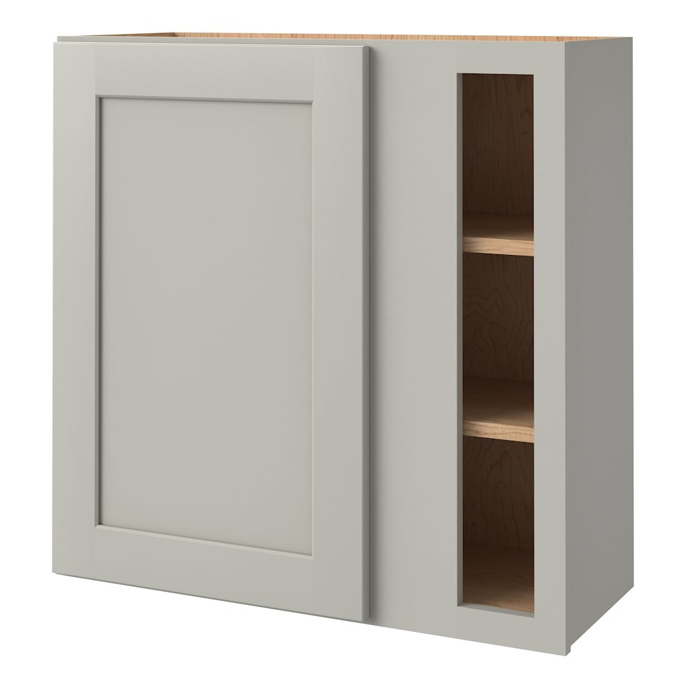 allen + roth Stonewall 30-in W x 30-in H x 12-in D Stone Blind Corner Wall Fully Assembled Cabinet Flat Panel Shaker