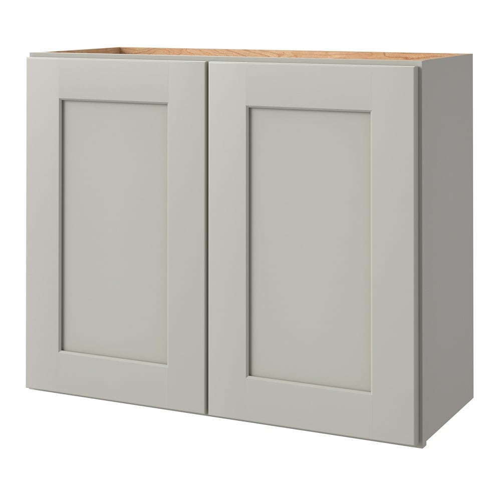allen + roth Stonewall 30-in W x 24-in H x 12-in D Stone Wall Fully Assembled Cabinet Flat Panel Shaker