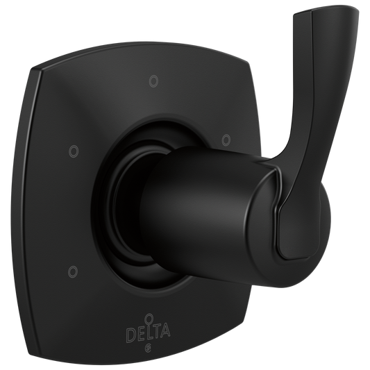 Delta Stryke Matte Black 2.75-in Universal Bathtub/Shower Diverter 0.5-in -ID