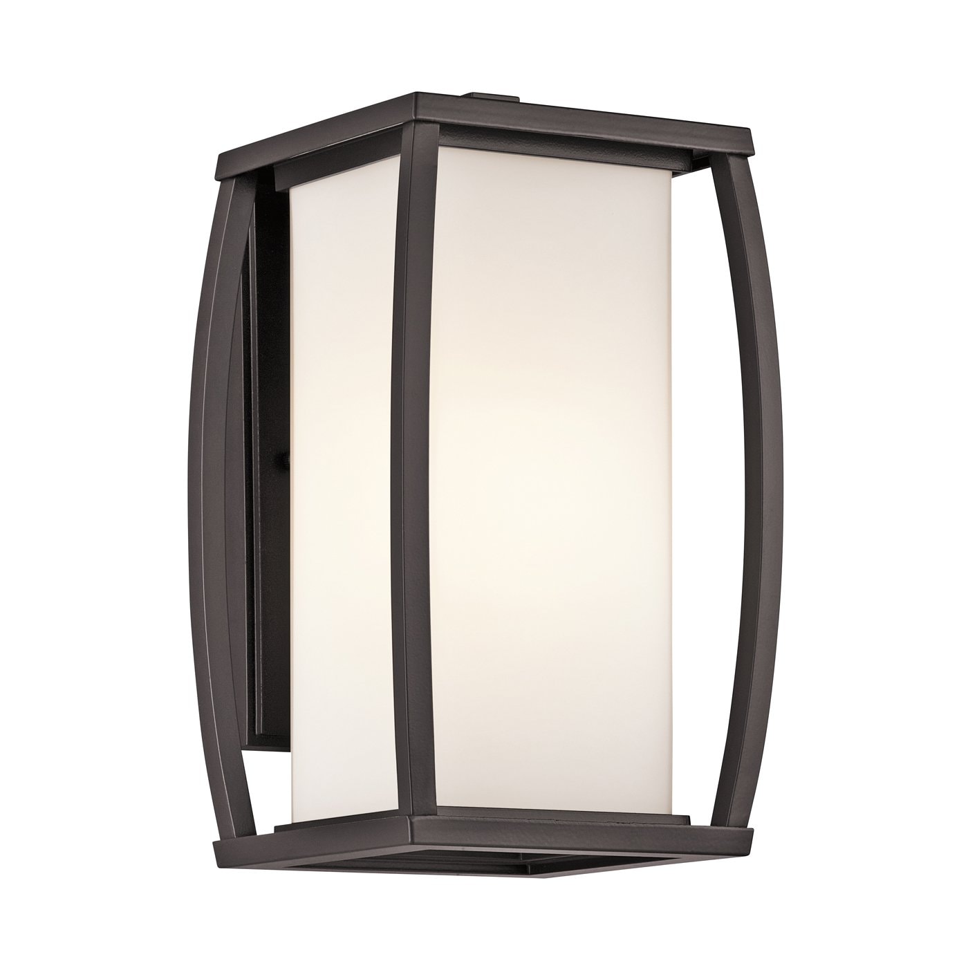 Kichler Bowen 1 -Light 13-in H Bronze Hardwired Outdoor Wall Light