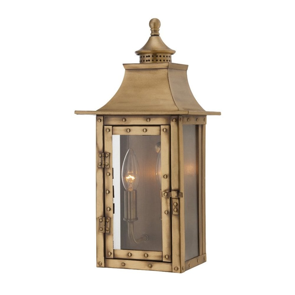 Acclaim Lighting St. Charles 2 -Light 16.0-in H Brass Hardwired Outdoor Wall Light