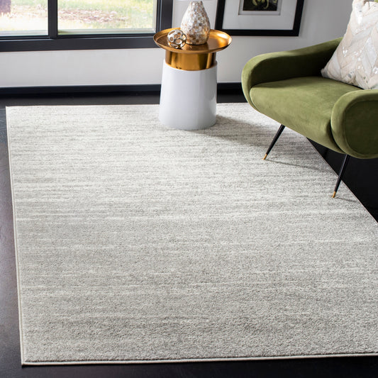 Safavieh Adirondack Sasha 12 x 12 (ft) Loomed Polyester/Polypropylene Light Gray/Gray Square Indoor Ombre Bohemian/Eclectic Spot Clean Only Area rug