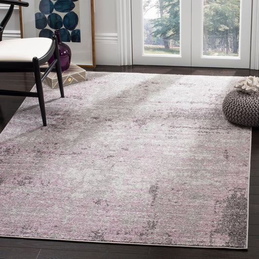 Safavieh Adirondack Pilar 11 x 15 (ft) Loomed Polyester/Polypropylene Light Gray/Purple Rectangular Indoor Distressed/Overdyed Bohemian/Eclectic Spot Clean Only Area rug