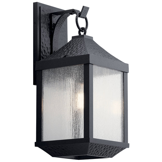 Kichler Springfield 1 -Light 21.25-in H Distressed Black Hardwired Outdoor Wall Light