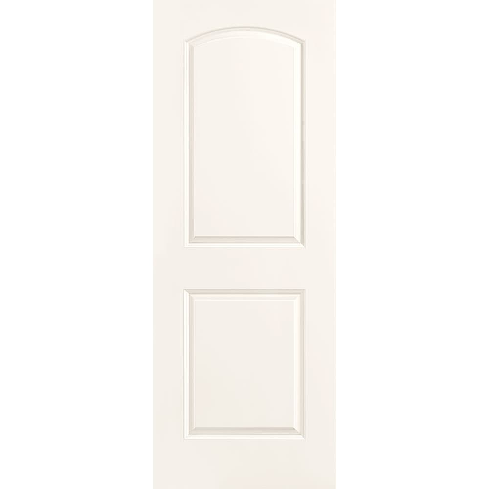 Masonite Roman 30-in x 80-in White 2-panel Smooth Solid core Prefinished Molded composite Slab Door