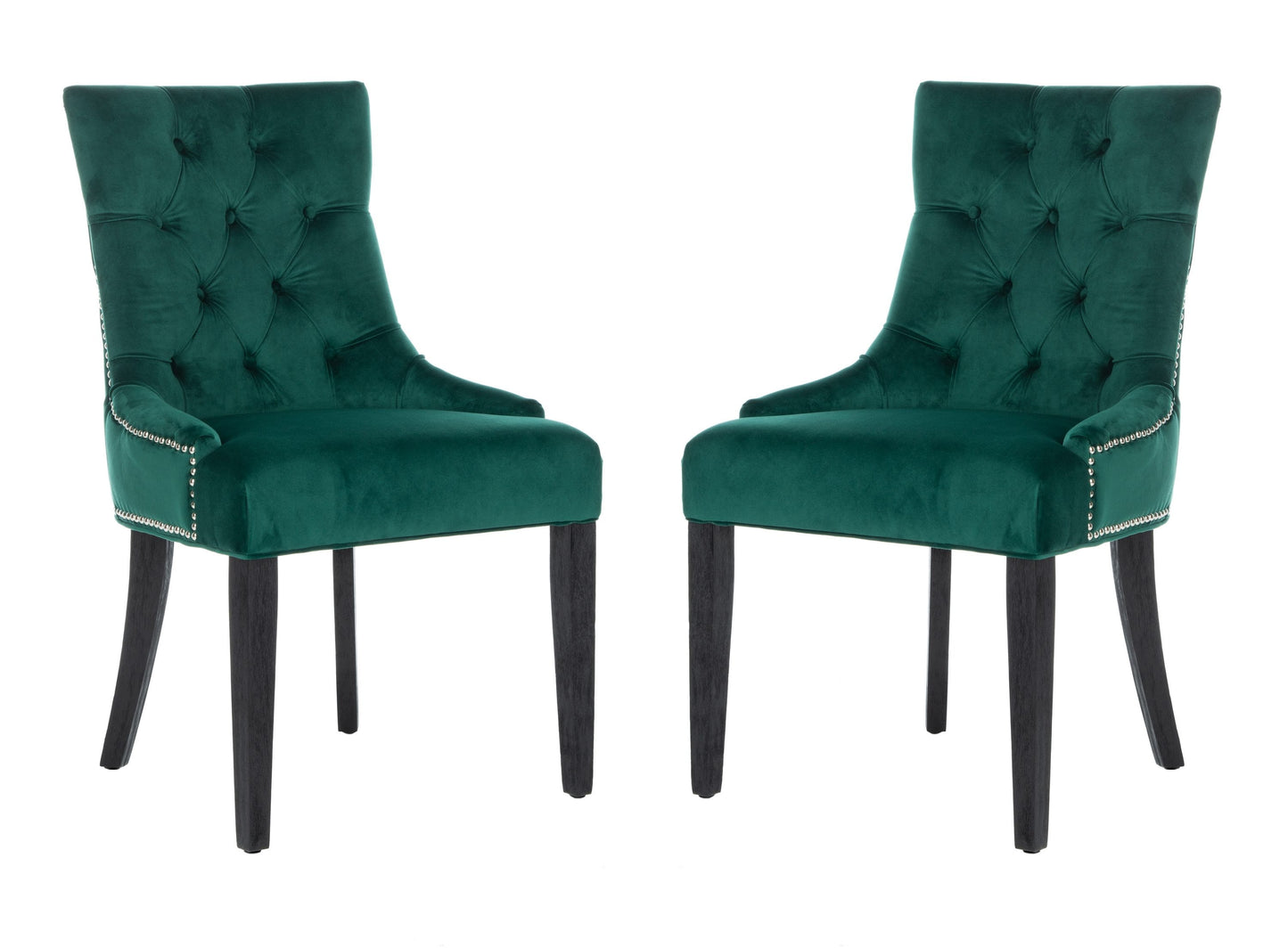 Safavieh Harlow Contemporary/Modern Velvet Upholstered Side Chair (Wood Frame)