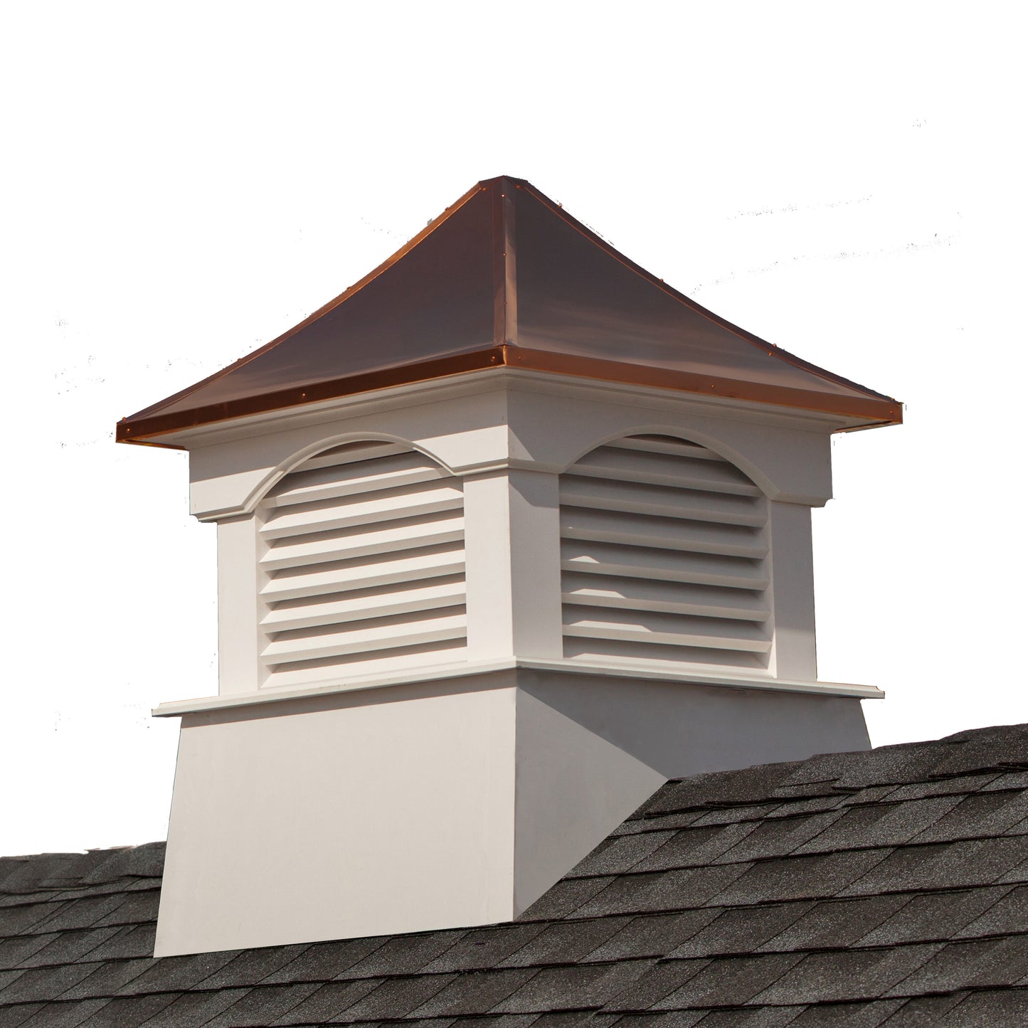 Good Directions Carlisle 22-in x 29-in White Vinyl Cupola with Copper Roof