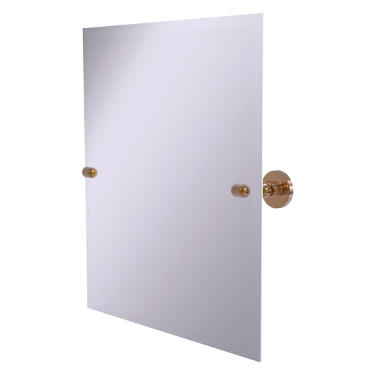 Allied Brass Tango 21-in x 26-in Beveled Frameless Rectangle Tilting Bathroom Vanity Mirror ( Brushed Bronze )