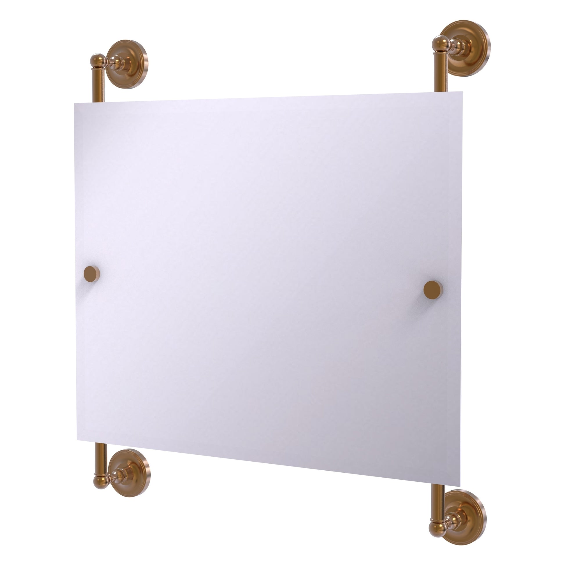 Allied Brass Prestige Regal 26-in x 29-in Beveled Frameless Rectangle Bathroom Vanity Mirror ( Brushed Bronze )