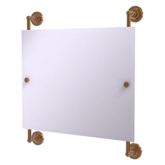Allied Brass Prestige Regal 26-in x 29-in Beveled Frameless Rectangle Bathroom Vanity Mirror ( Brushed Bronze )