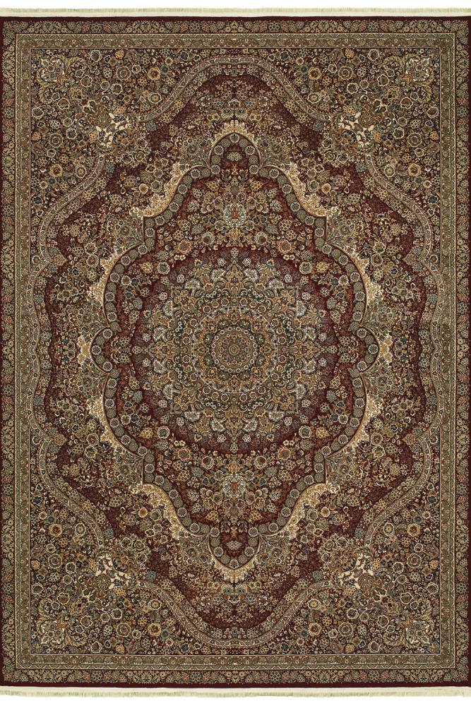 Archer Lane Belmont 6 x 9 (ft) Loomed Polypropylene Red Rectangular Indoor Medallion Spot Clean Only Pet Friendly Area rug