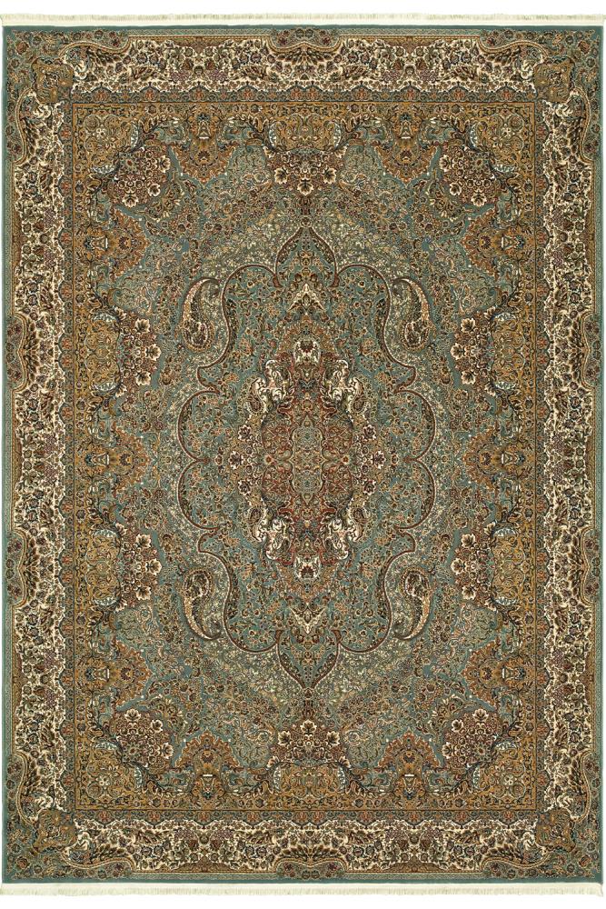 Archer Lane Pemberton 7 x 10 (ft) Loomed Polypropylene Blue Rectangular Indoor Medallion Oriental Spot Clean Only Pet Friendly Area rug