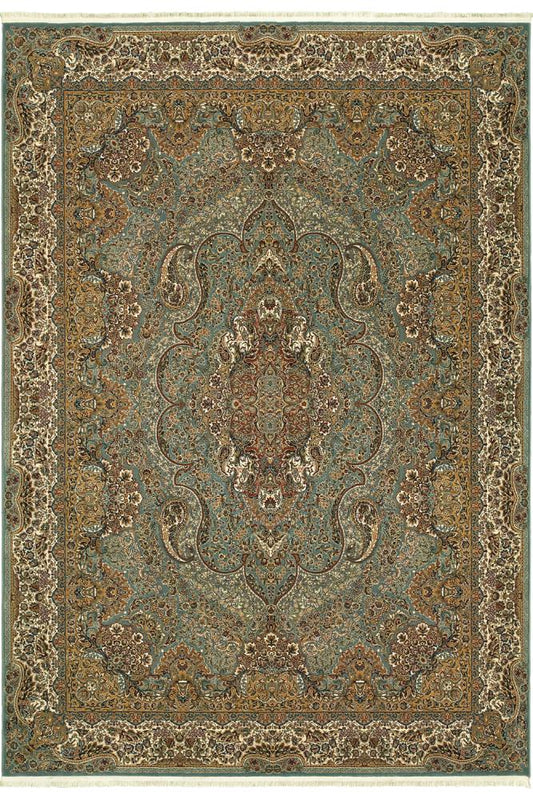 Archer Lane Pemberton 7 x 10 (ft) Loomed Polypropylene Blue Rectangular Indoor Medallion Oriental Spot Clean Only Pet Friendly Area rug
