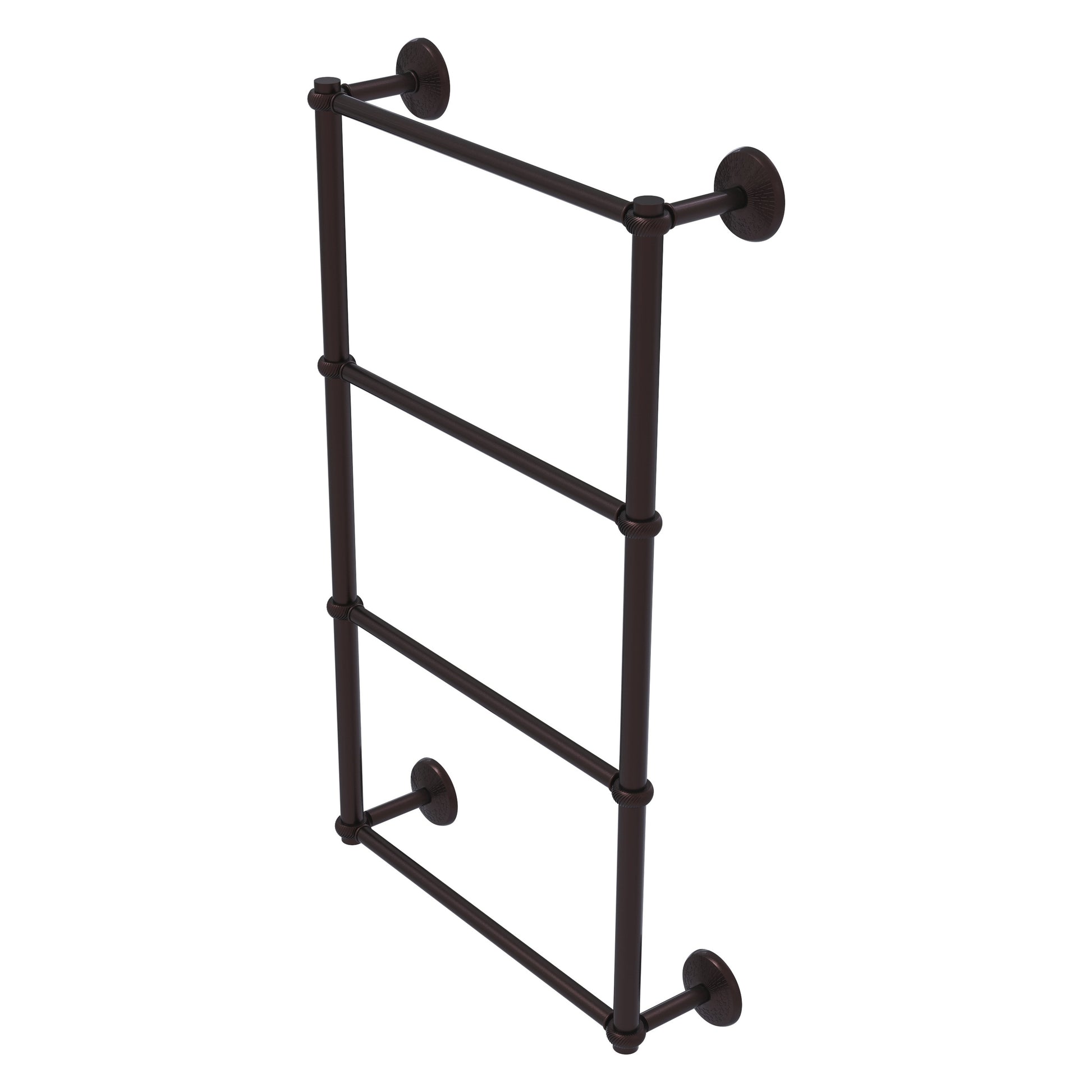 Allied Brass Monte Carlo 30-in double Antique Bronze Wall mount 4-tier Towel Bar