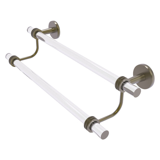 Allied Brass Clearview 36-in double Antique Brass Wall mount Double Towel Bar