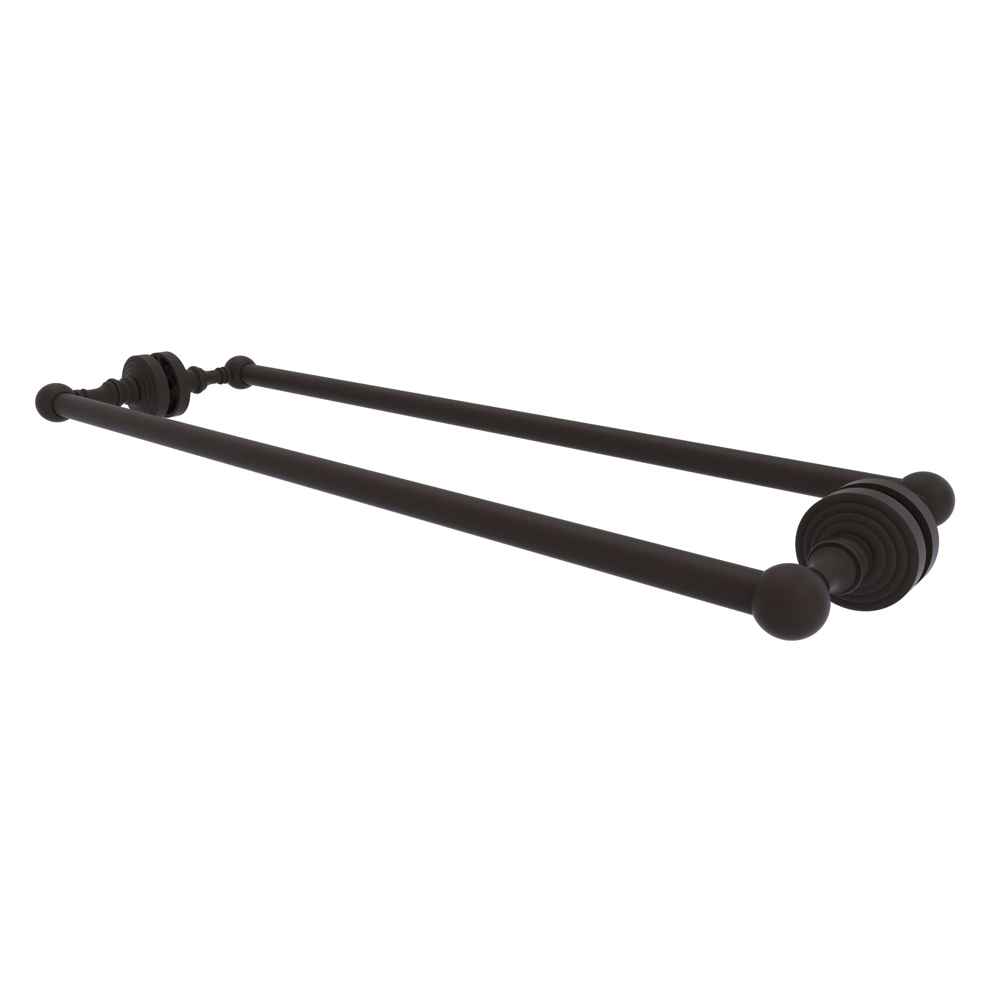 Allied Brass Waverly Place 24-in double Oil-rubbed bronze Wall mount Double Towel Bar