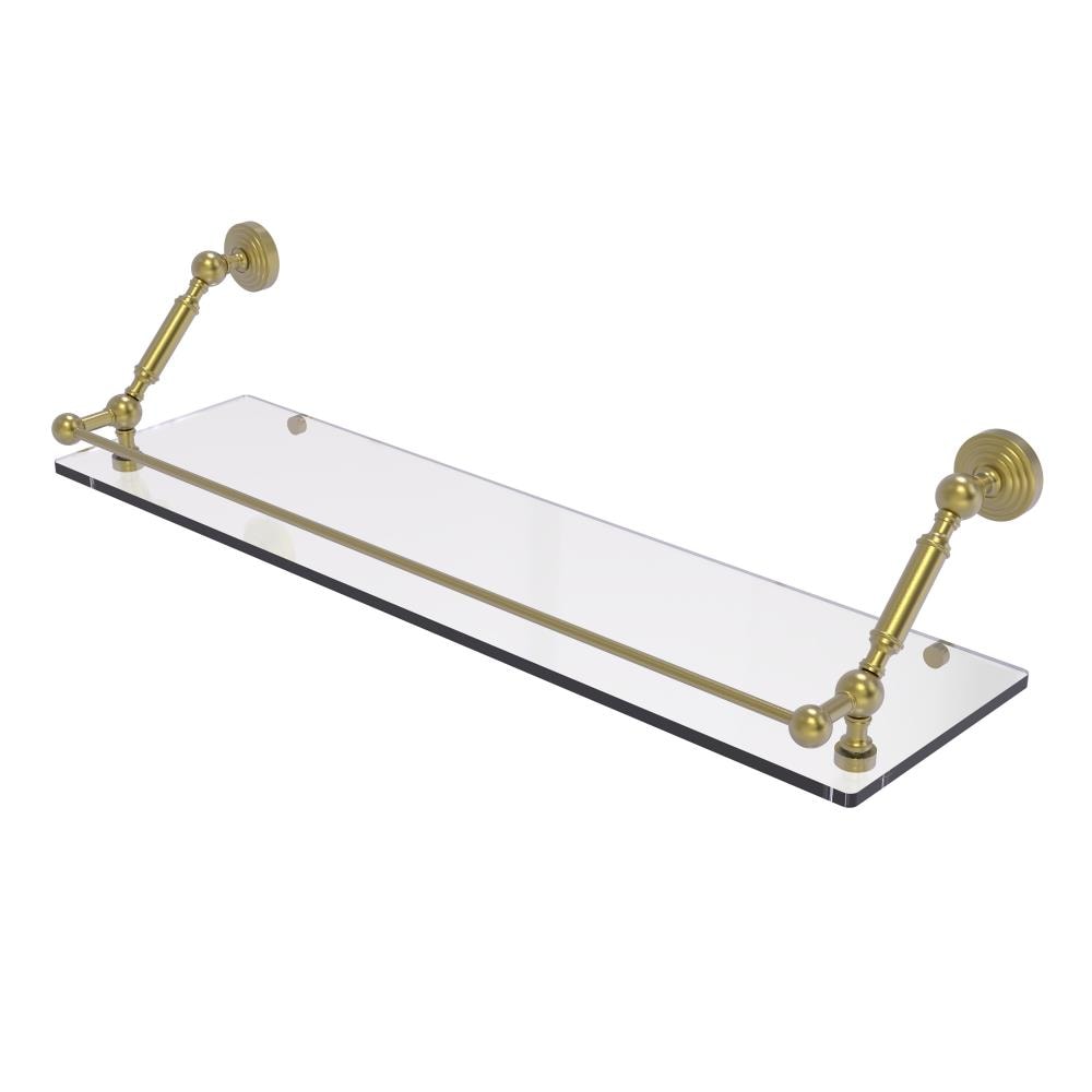 Allied Brass Waverly Place Satin Brass Wall mount Bathroom Shelf ( 30-in x 7.3-in x 8-in )