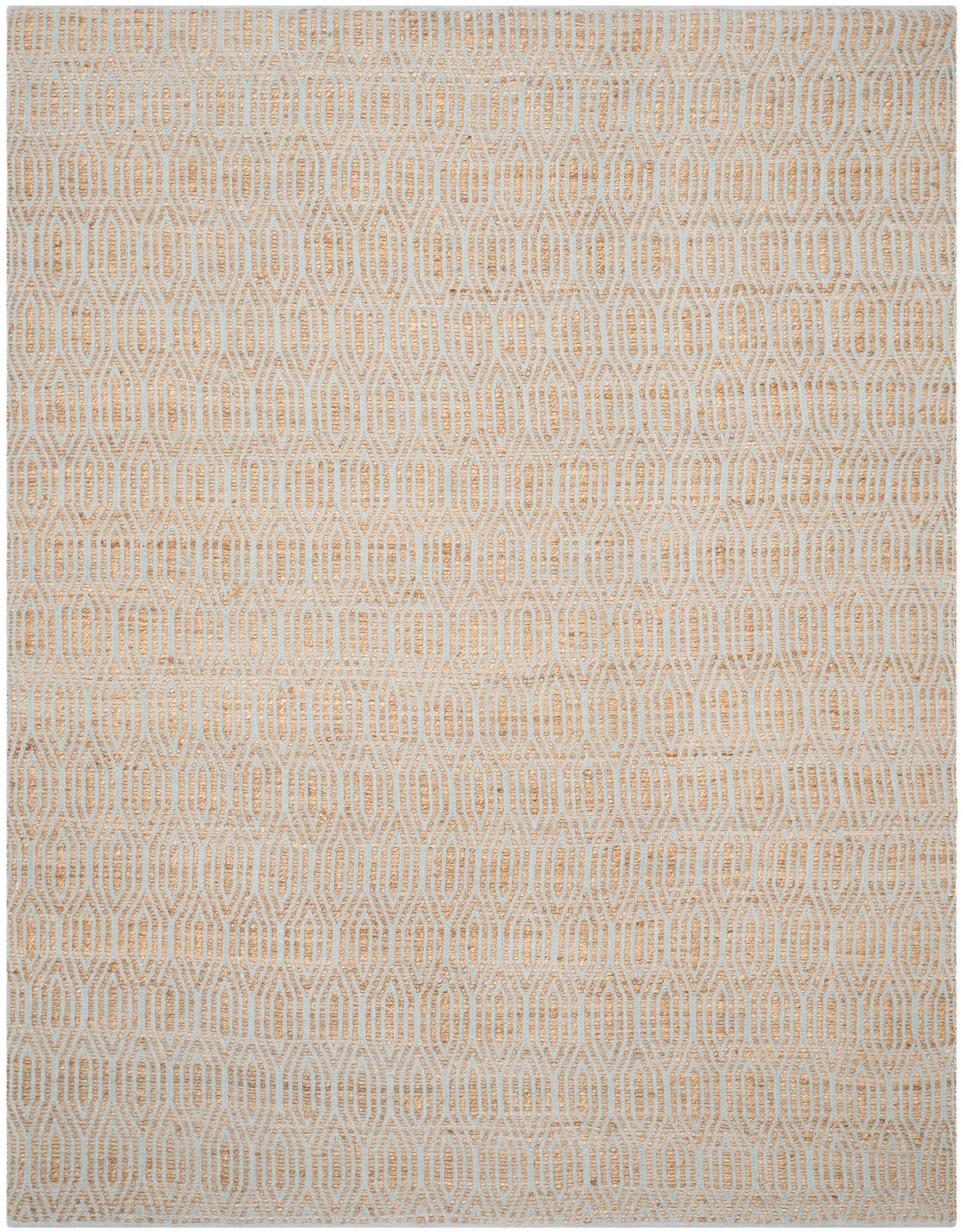 Safavieh Cape Cod Tyne 9 x 12 (ft) Jute Silver/Natural Rectangular Indoor Abstract Coastal Spot Clean Only Area rug