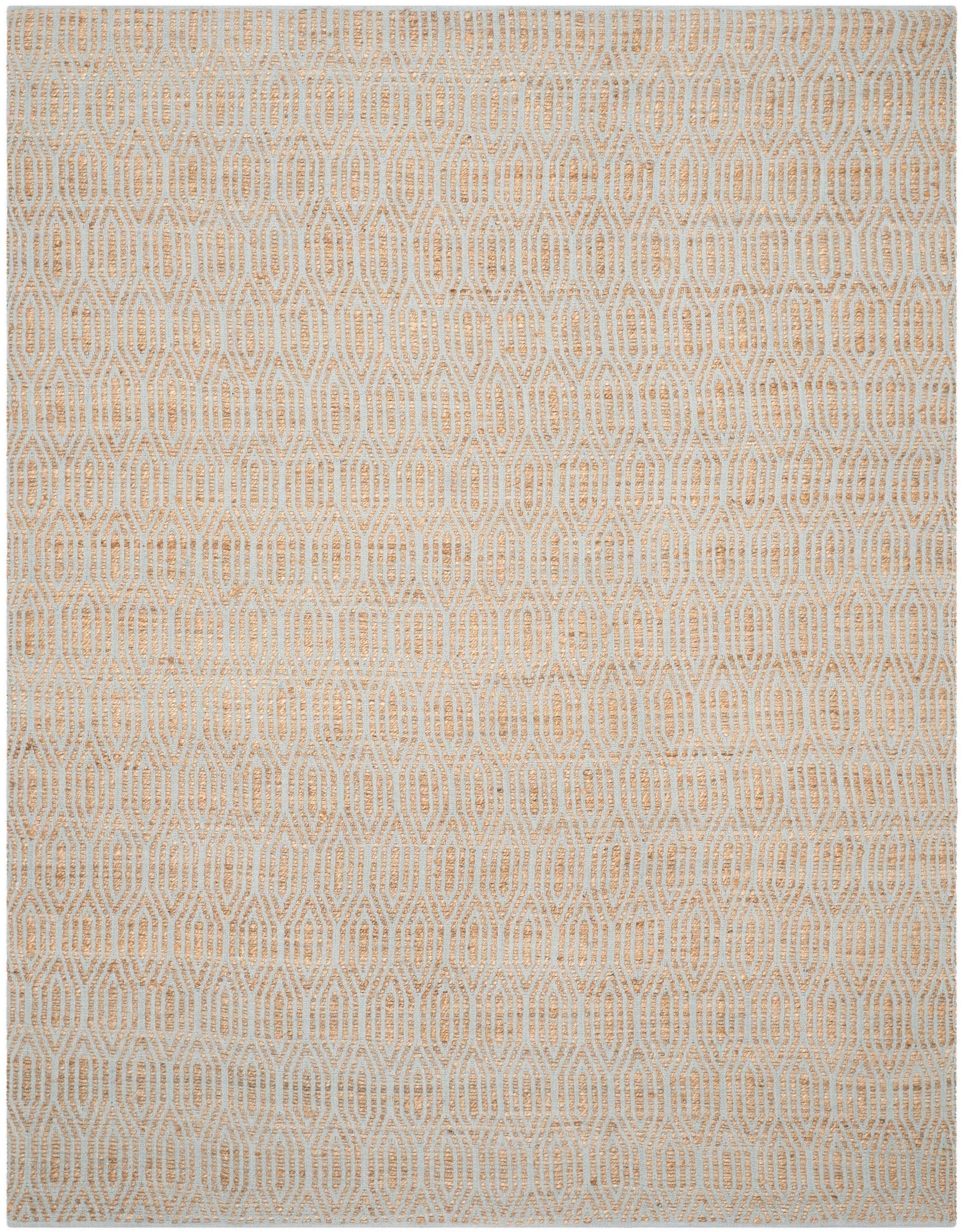 Safavieh Cape Cod Tyne 9 x 12 (ft) Jute Silver/Natural Rectangular Indoor Abstract Coastal Spot Clean Only Area rug