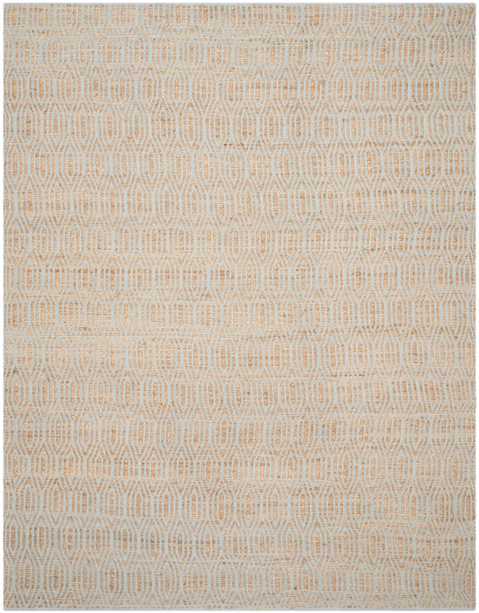 Safavieh Cape Cod Tyne 9 x 12 (ft) Jute Silver/Natural Rectangular Indoor Abstract Coastal Spot Clean Only Area rug